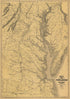 Map of Part of Virginia, Maryland and Delaware from the Best Authorities 1861 by Relic Map Company