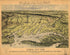 Panorama of the Seat of War. Birds Eye View of Virginia, Maryland, Delaware, and the District of Columbia 1861 by Relic Map Company