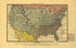 Map of the United States of America Showing the Boundaries of the Union and Confederate Geographical Divisions and Departments, June 30, 1861 1905 by Relic Map Company