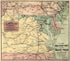 A New Military Map of the Seat of War 1861 by Relic Map Company