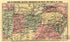 Map of Northern Military Movements: Between New York & St. Louis 1861 by Relic Map Company