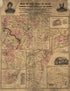 Map of the Seat of War! 1861 by Relic Map Company