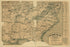 The Model War Map Giving the Southern & Middle States, With All Their Water & Railroad Connections. Compiled From the Best Authorities & Latest Surveys by L. Prang & Co., Lithographers & Publishers in 1862 by Relic Map Company