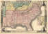 Map of the Southern States, Including Rail Roads, County Towns, State Capitals, Count Roads, the Southern Coast From Delaware to Texas, Showing the Harbors, Inlets, Forts and Position of Blockading Ships in 1863 by Relic Map Company