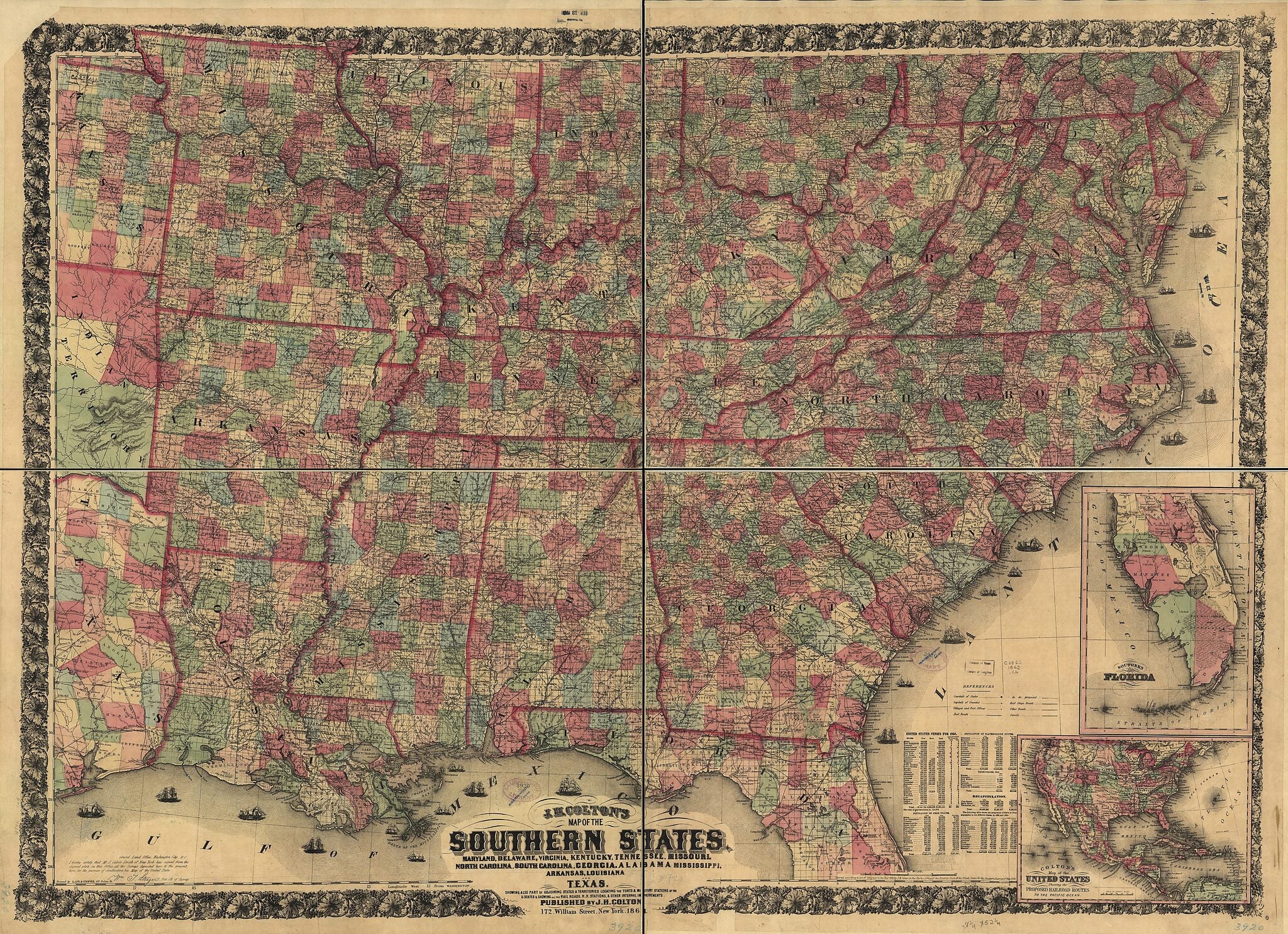 This old map of J. H. Colton&