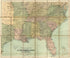 The Confederate States, With the Border States & the Adjoining Portion of the Federal States in 1864 by Relic Map Company