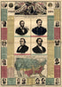 United States: Map Showing Loyal States In Green, What the Rebels Still Hold In Red, and What the Union Soldiers Have Wrested from Them In Yellow 1864 by Relic Map Company