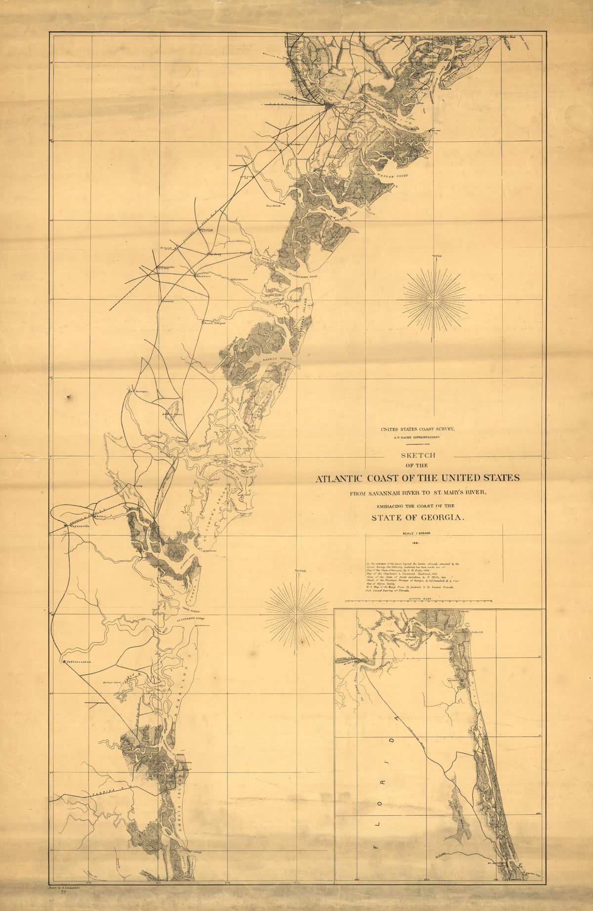 Sketch of the Atlantic Coast of the United States from Savannah River to St. Mary&