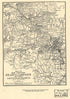 Map of Army Operations Atlanta Campaign Between Cassville and Mariette and Vicinity in 1864 by Relic Map Company