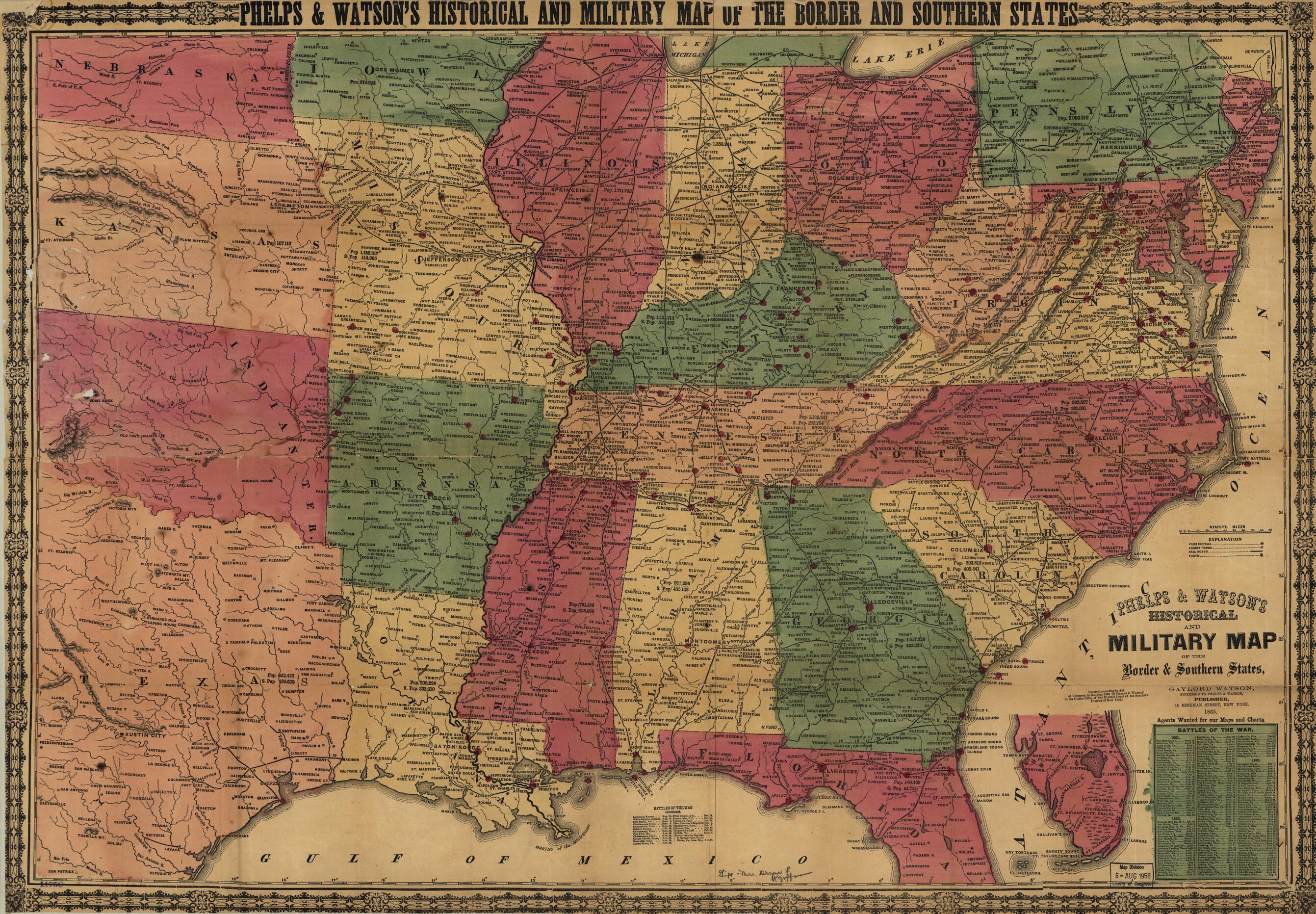 This old map of Phelps &amp; Watson&