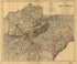 Southern States, United States 1865 by Relic Map Company
