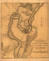 Map Showing the System of Confederate Fortifications On the Mississippi River at Island No. 10 and New Madrid, Also the Operations of the United States Forces Under General John Pope Against These Positions 1862 by Relic Map Company