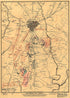 Gettysburg and Vicinity, Showing the Position of the Troops July 3, 1863 (third Day&