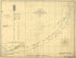Sketch Showing the Positions of the Beacons On the Florida Reefs 1861 by Relic Map Company
