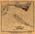 Sketch of Pensacola Navy Yard and Fort Pickens from U.S. Coast Surveys 1860 by Relic Map Company