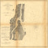 Preliminary Chart of St. Augustine Harbor, Florida 1862 by Relic Map Company