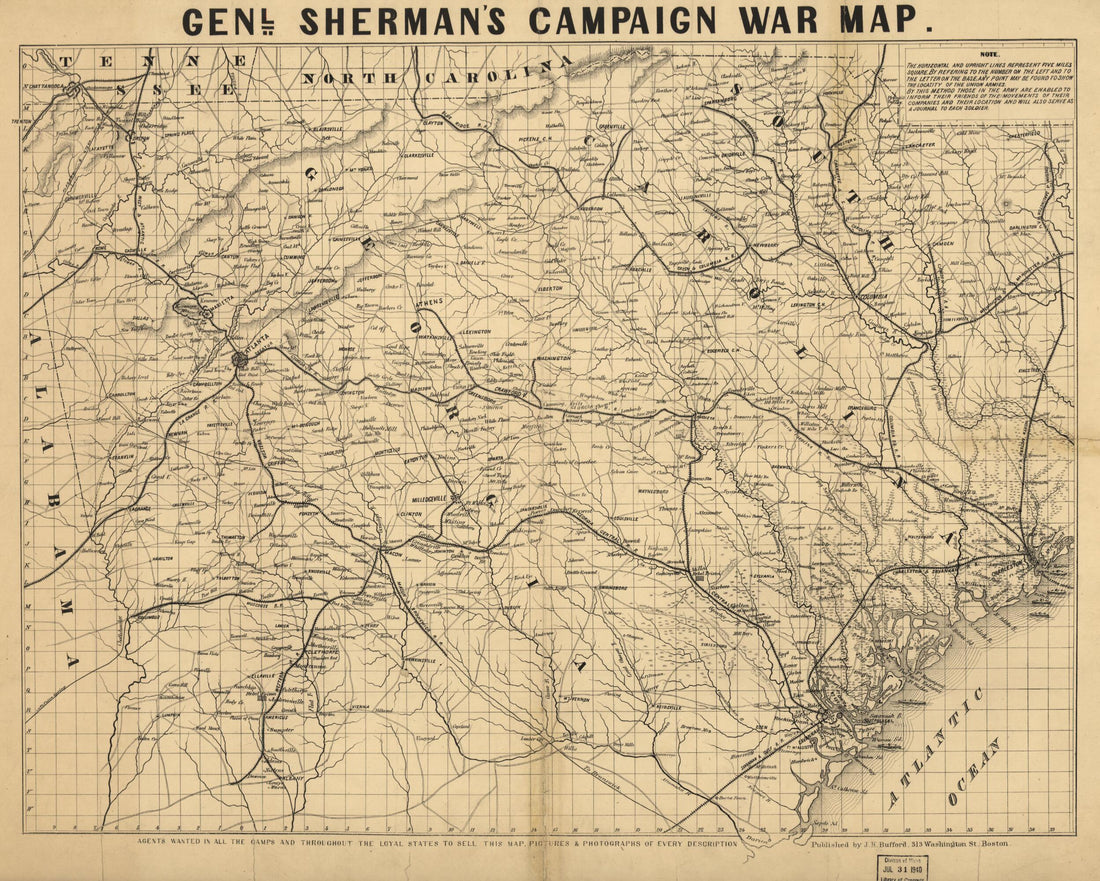 This old map of Genl. Sherman&