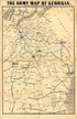 The Army Map of Georgia 1864 by Relic Map Company