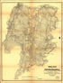 Field of Chickamauga 1864 by Relic Map Company