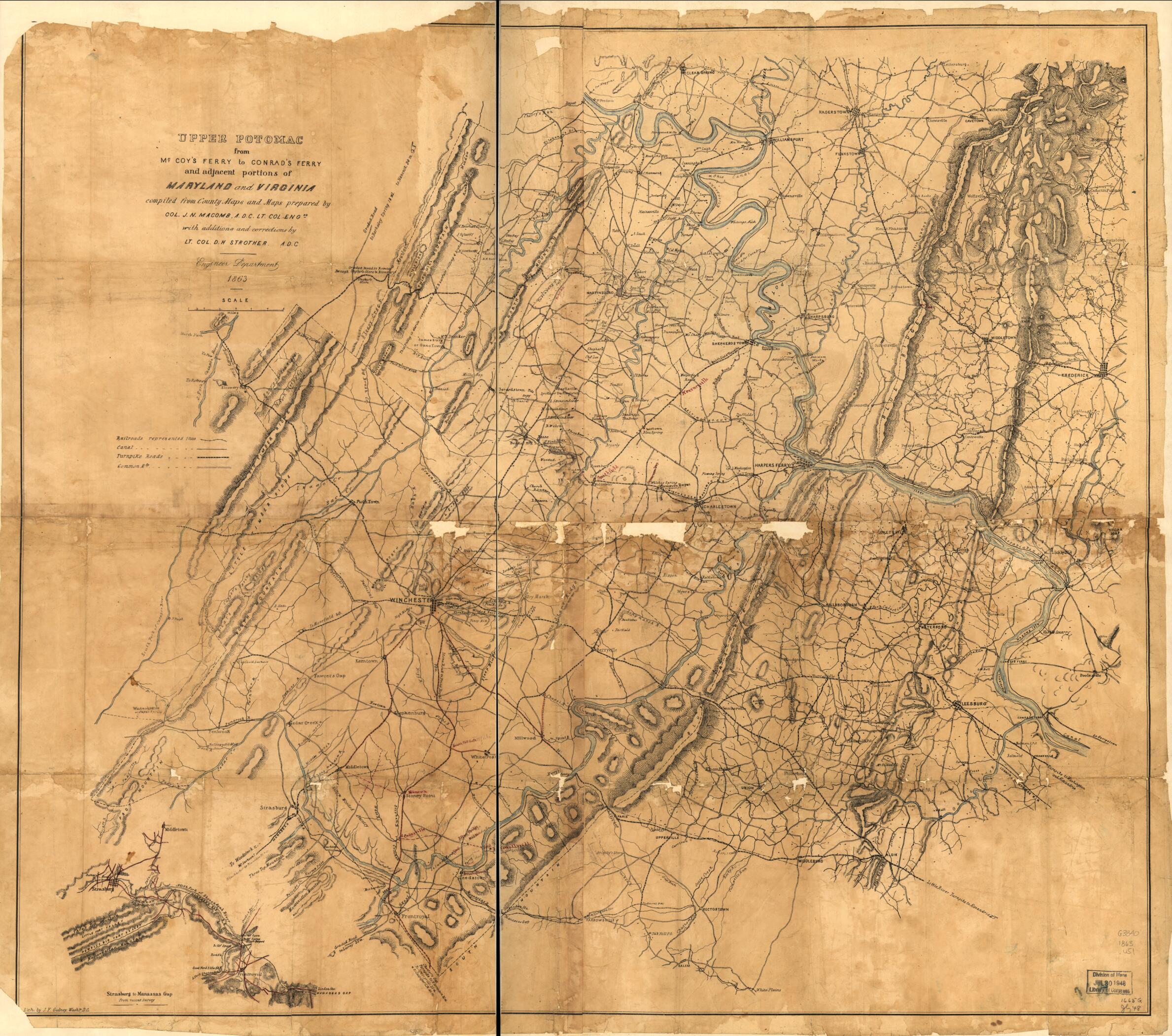 This old map of Upper Potomac from McCoy&