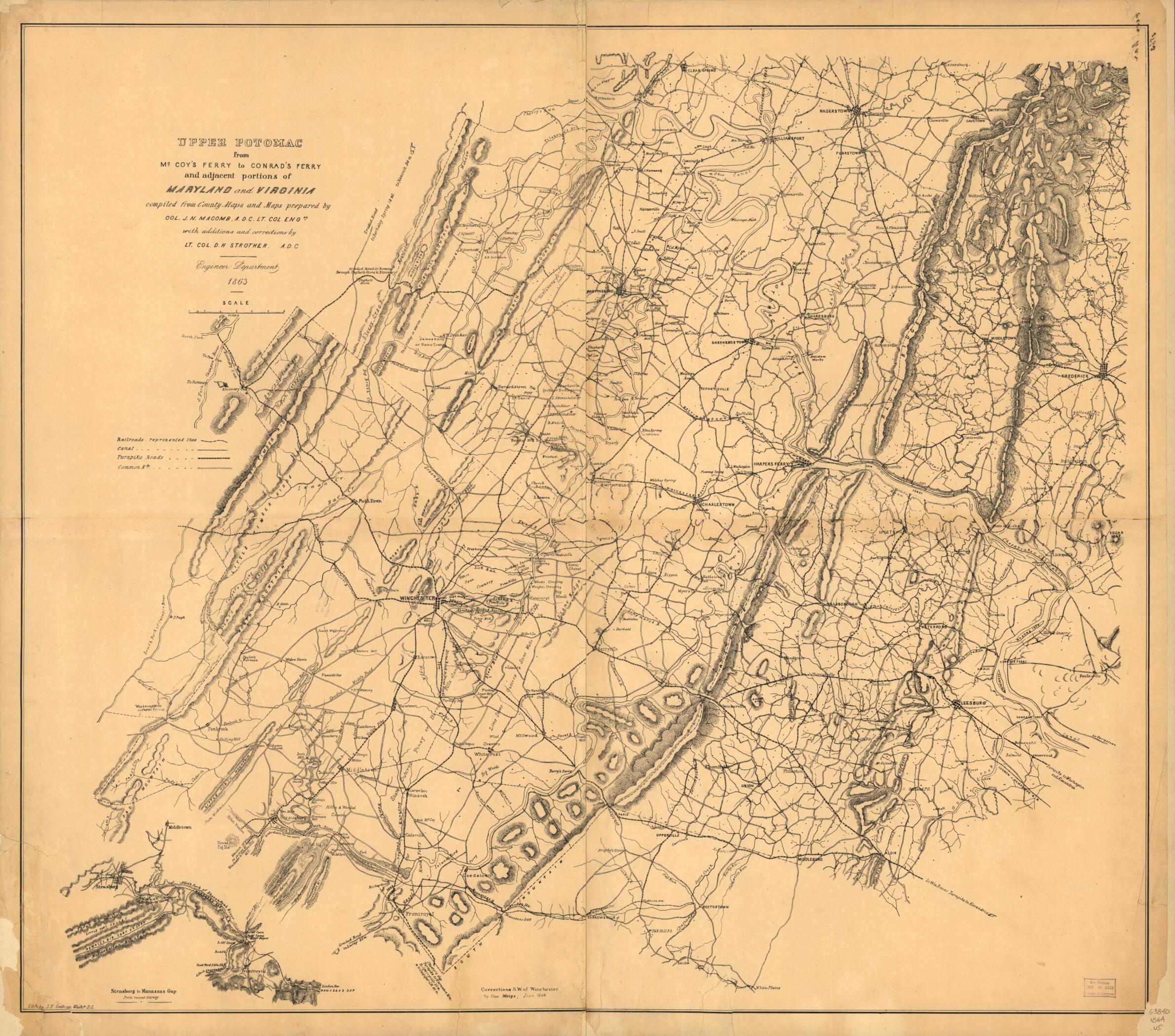 This old map of Upper Potomac from McCoy&