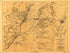 Map of the Country Between Millikens Bend, La. and Jackson, Mississippi Shewing the Routes Followed by the Army of the Tennessee Under the Command of Maj. Genl. U.S. Grant, U.S. Vols. In Its March from Millikens Bend to the Rear of Vicksburg In April ... by Relic Map Company