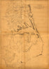 Coast of North Carolina & Virginia in 1862 by Relic Map Company