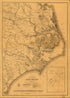Eastern Portion of the Military Department of North Carolina 1862 by Relic Map Company
