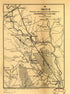 Sketch Showing Route Pursued In the Advance to Goldsboro, N.C., In Dec. 1862 1866 by Relic Map Company
