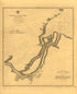 Mouths of Roanoke River, North Carolina 1864 by Relic Map Company
