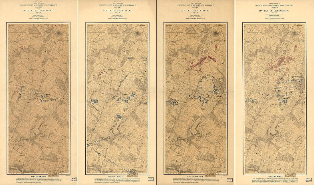 This old map of Map of the Field of Operations of Gregg&