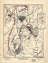 Gettysburg and Vicinity, Showing the Lines of Battle, July, 1863 by Relic Map Company