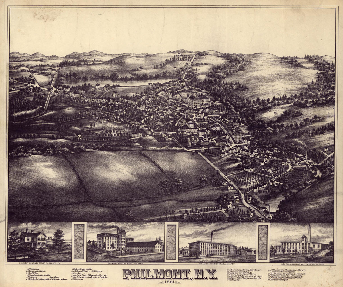 Philmont, New York : 1881 by Relic Map Company