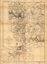 Region Embraced In the Operations of the Armies Against Richmond and Petersburg in 1865 by Relic Map Company