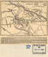 Map of the Battle of Seven Pines Relative Positions at the Beginning of the Attack, and After Dark On May 31 1862 by Relic Map Company