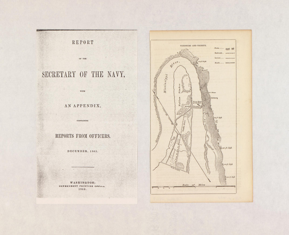 Vicksburg and Vicinity 1863 by Relic Map Company