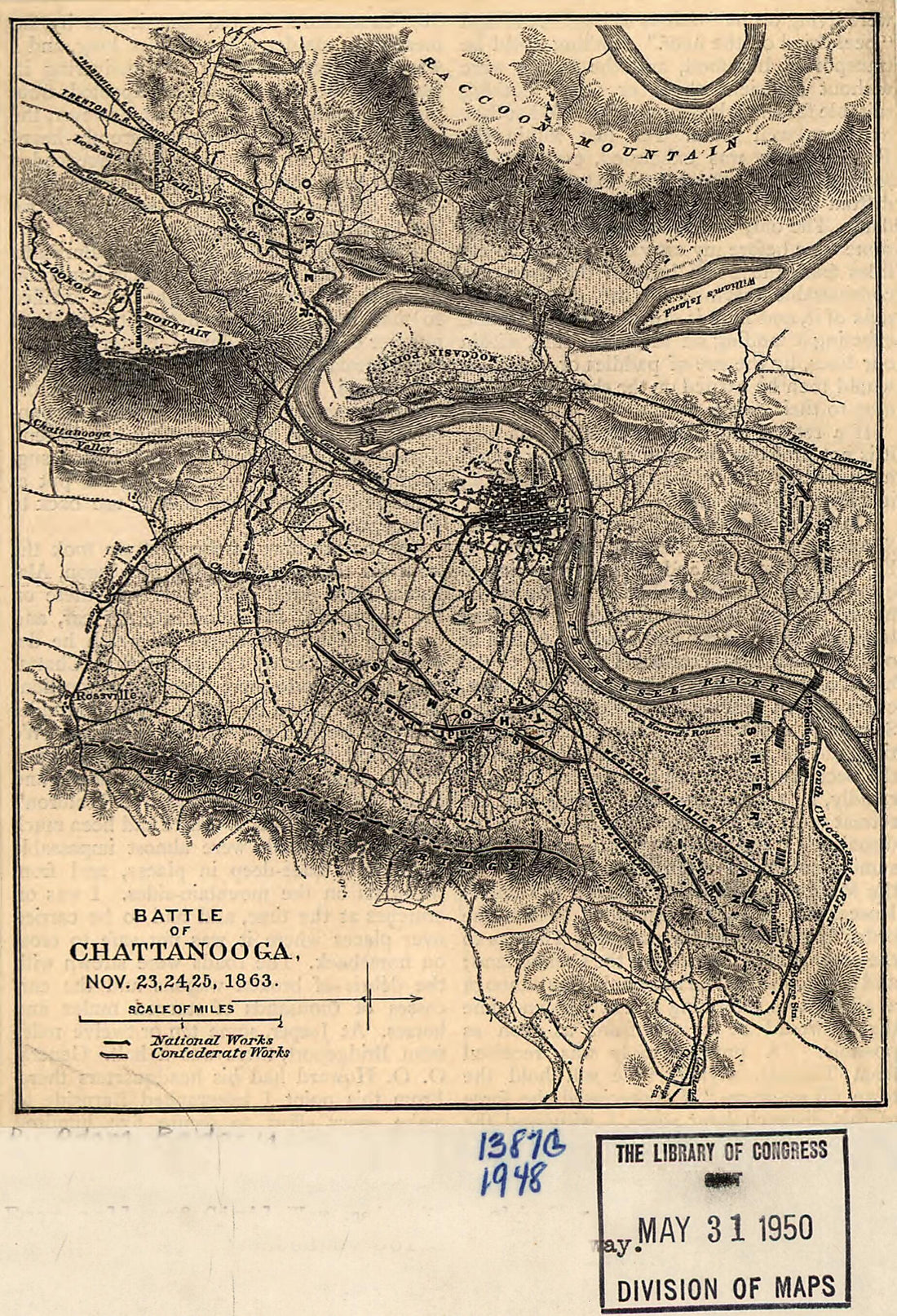 This old map of Battle of Chattanooga, Nov. 23, 24, 25, 1863 from 1885 was created by Adam Badeau in 1885