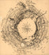 Fisheye View of Chattanooga and Vicinity Showing Troop Positions In in 1863 by Relic Map Company
