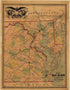 Map of the Seat of War Exhibiting the Surrounding Country, the Approaches by Sea & Land to the Capitol of the United States, and the Military Posts, Forts, &c 1861 by Relic Map Company