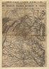 The Threatened Offensive Movements of the Rebels 1862 by Relic Map Company