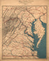 Map of Eastern Virginia 1862 by Relic Map Company
