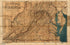 Map of the State of Virginia 1862 by Relic Map Company