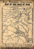 The Fortifications for the Protection of Richmond 1861 by Relic Map Company