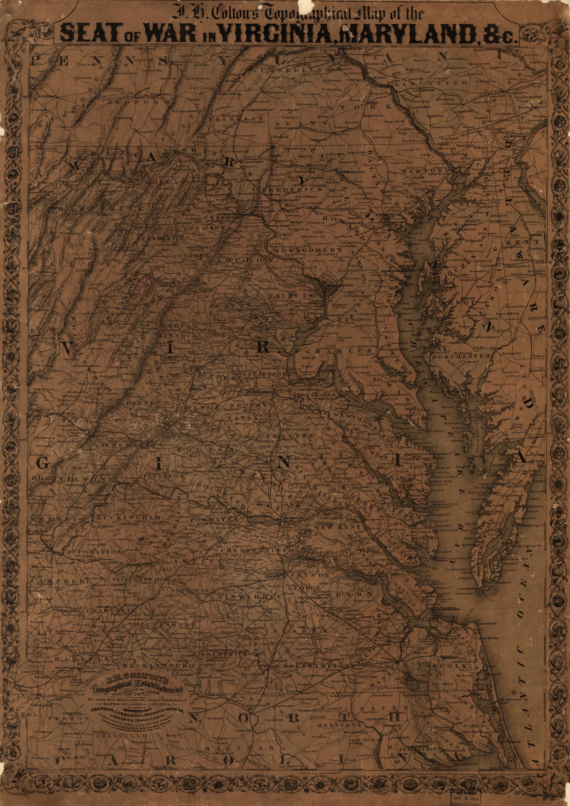 This old map of J. H. Colton&