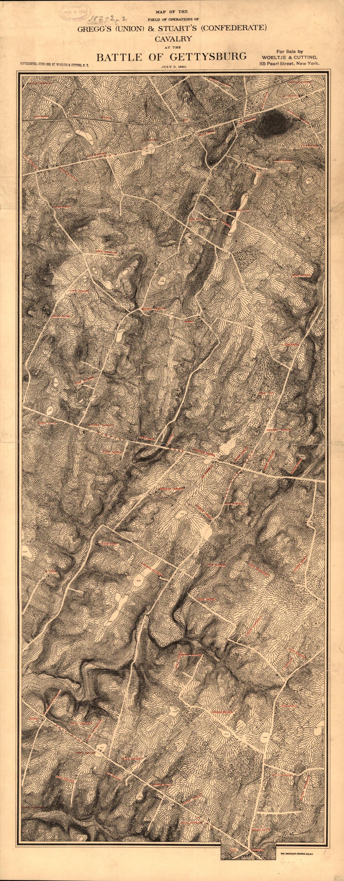 This old map of Map of the Field of Operations of Gregg&