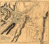 Chattanooga, Tennessee 1863 by Relic Map Company