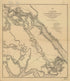 Williamsburg to White House in 1862 by Relic Map Company