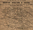 Scene of the Impending Conflict Between Generals Grant and Lee 1864 by Relic Map Company