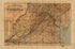 Map of the State of Virginia 1864 by Relic Map Company