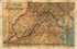 Map of the State of Virginia 1863 by Relic Map Company